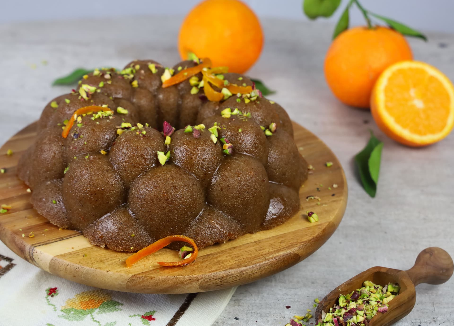Σιμιγδαλένιος χαλβάς με πορτοκάλι – Sweet & Bitter